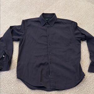 rag & bone Men's Dark Gray Button-Down Shirt